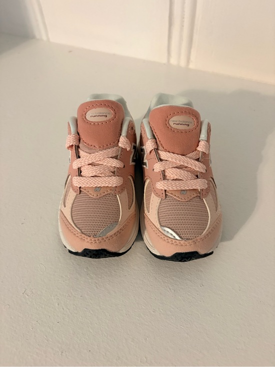 New Balance Kids Pink and Cream Athletic Sneakers